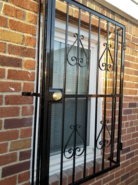 house windows secure metal fence|long fence window guards.